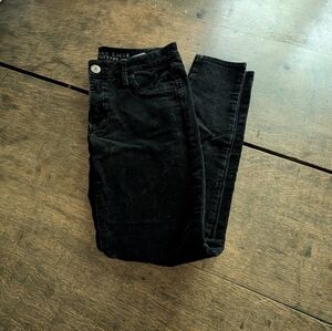 ae black corduroy jeggings